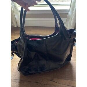 Merona Black Faux Leather Bag Purse NWT